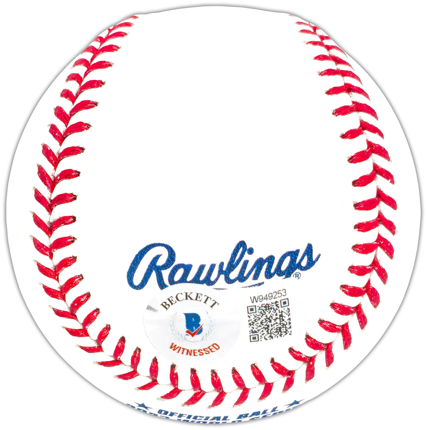 Marcus Semien Autographed Official 2023 World Series Logo MLB Baseball Texas Rangers "23 WS Champs" Beckett BAS Witness Stock #221325
