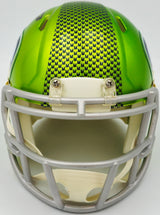 Kenneth Walker III Autographed Seattle Seahawks Flash Green Speed Mini Helmet Beckett BAS Witness Stock #235707