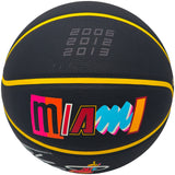 Shaquille Shaq O'Neal Autographed 75th Anniversary City Edition Basketball Miami Heat Beckett BAS Witness Stock #235722