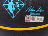 Shaquille Shaq O'Neal Autographed 75th Anniversary City Edition Basketball Miami Heat Beckett BAS Witness Stock #235722
