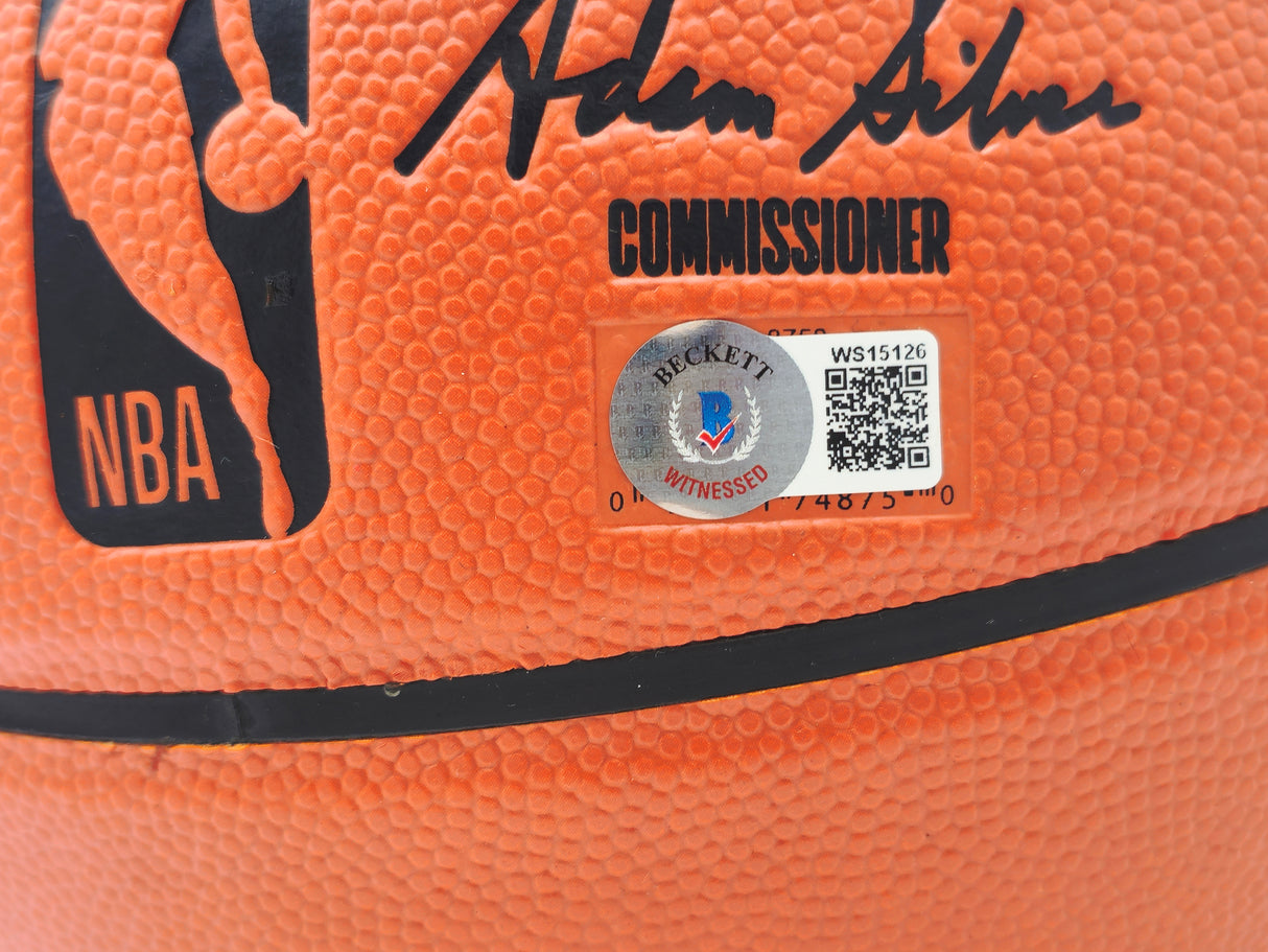 Shaquille Shaq O'Neal Autographed Official Spalding Official Game Ball Series Basketball Los Angeles Lakers Beckett BAS Witness Stock #235720