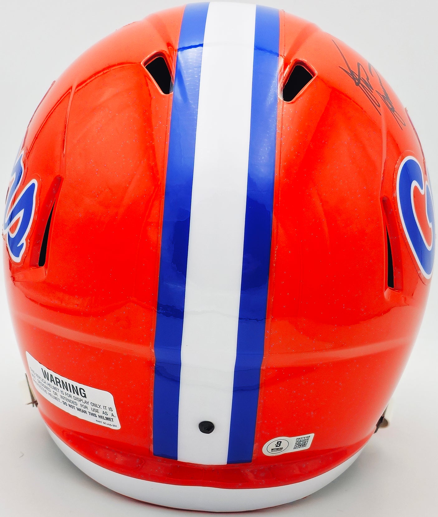 Steve Spurrier Autographed Florida Gators Orange Full Size Speed Replica Helmet Beckett BAS Witness Stock #236152