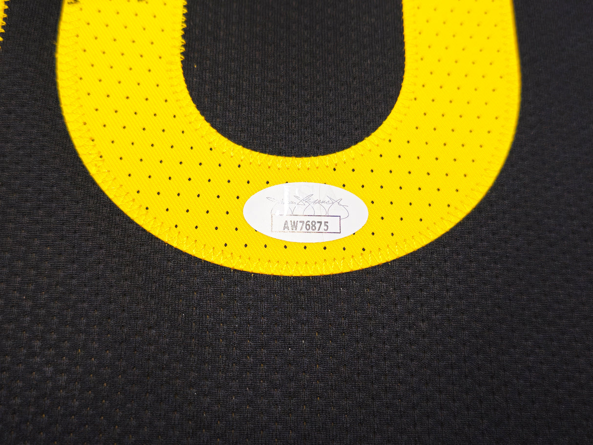 Golden State Warriors Stephen Curry Autographed Black Nike Authentic City Edition Jersey Size 48 JSA Stock #235683