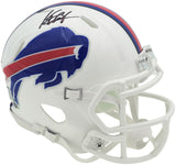 Keon Coleman Autographed Buffalo Bills White Speed Mini Helmet Beckett BAS Witness Stock #236174