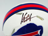 Keon Coleman Autographed Buffalo Bills White Speed Mini Helmet Beckett BAS Witness Stock #236174