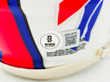 Keon Coleman Autographed Buffalo Bills White Speed Mini Helmet Beckett BAS Witness Stock #236174