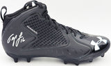 Tyler Lockett Autographed Black Under Armour Team Fierce MC Cleats Seattle Seahawks Size 11 MCS Holo Stock #236390