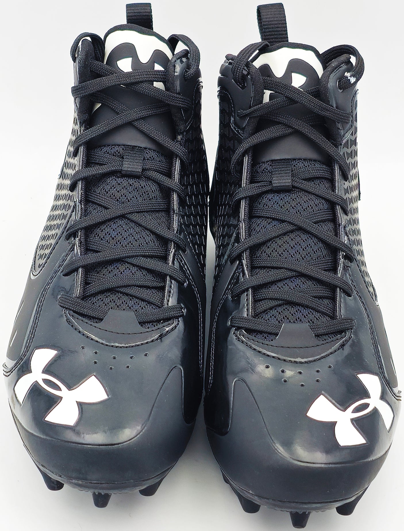 Tyler Lockett Autographed Black Under Armour Team Fierce MC Cleats Seattle Seahawks Size 11 MCS Holo Stock #236390