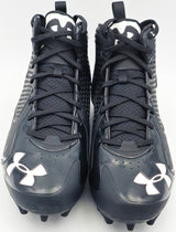 Tyler Lockett Autographed Black Under Armour Team Fierce MC Cleats Seattle Seahawks Size 11 MCS Holo Stock #236390