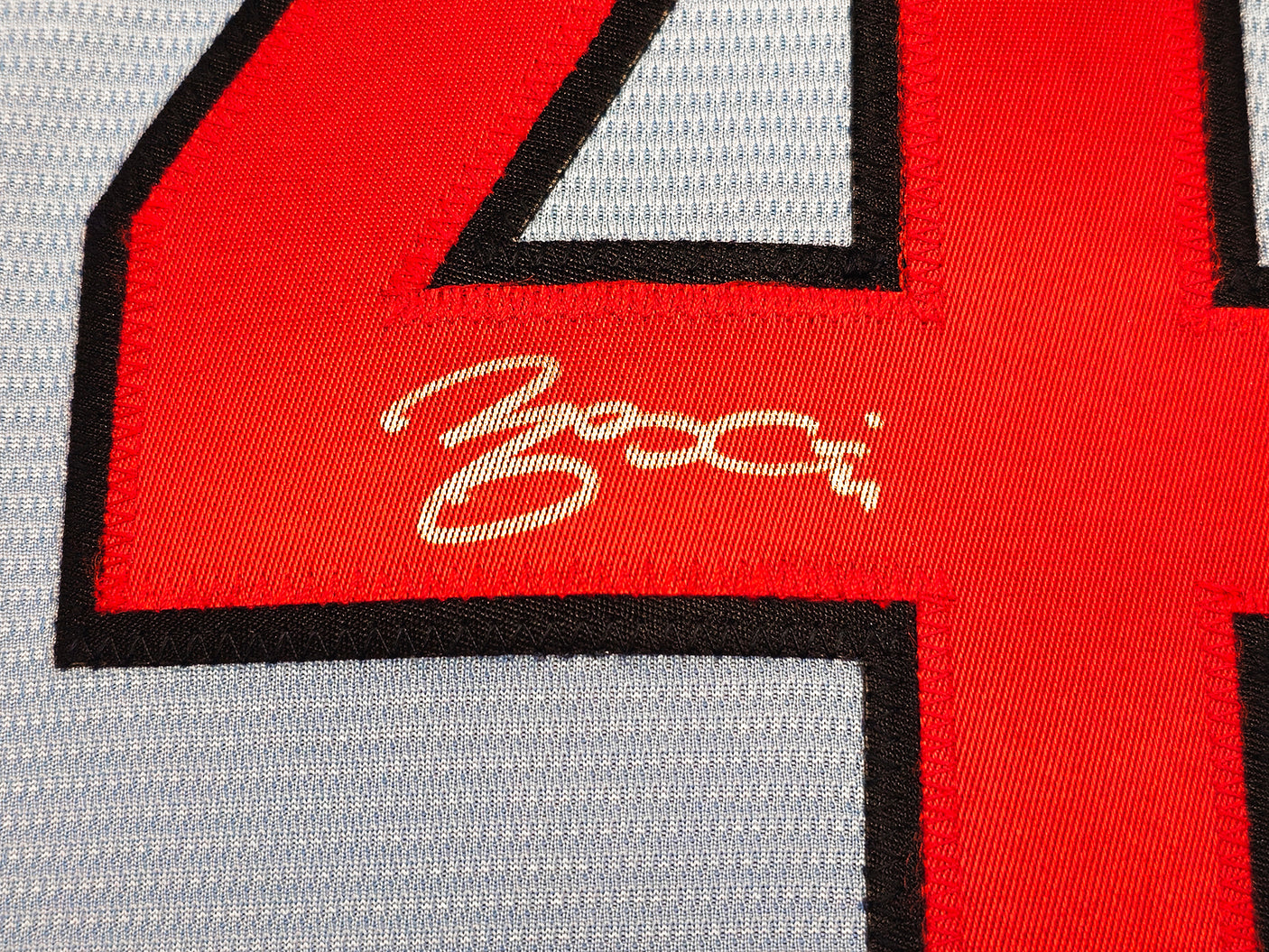 St. Louis Cardinals Yadier Molina Autographed Light Blue Nike Jersey Size L JSA Stock #236165