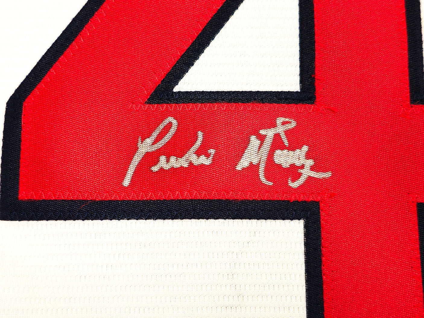 Boston Red Sox Pedro Martinez Autographed White Nike Jersey Size XXL Beckett BAS Witness Stock #236168