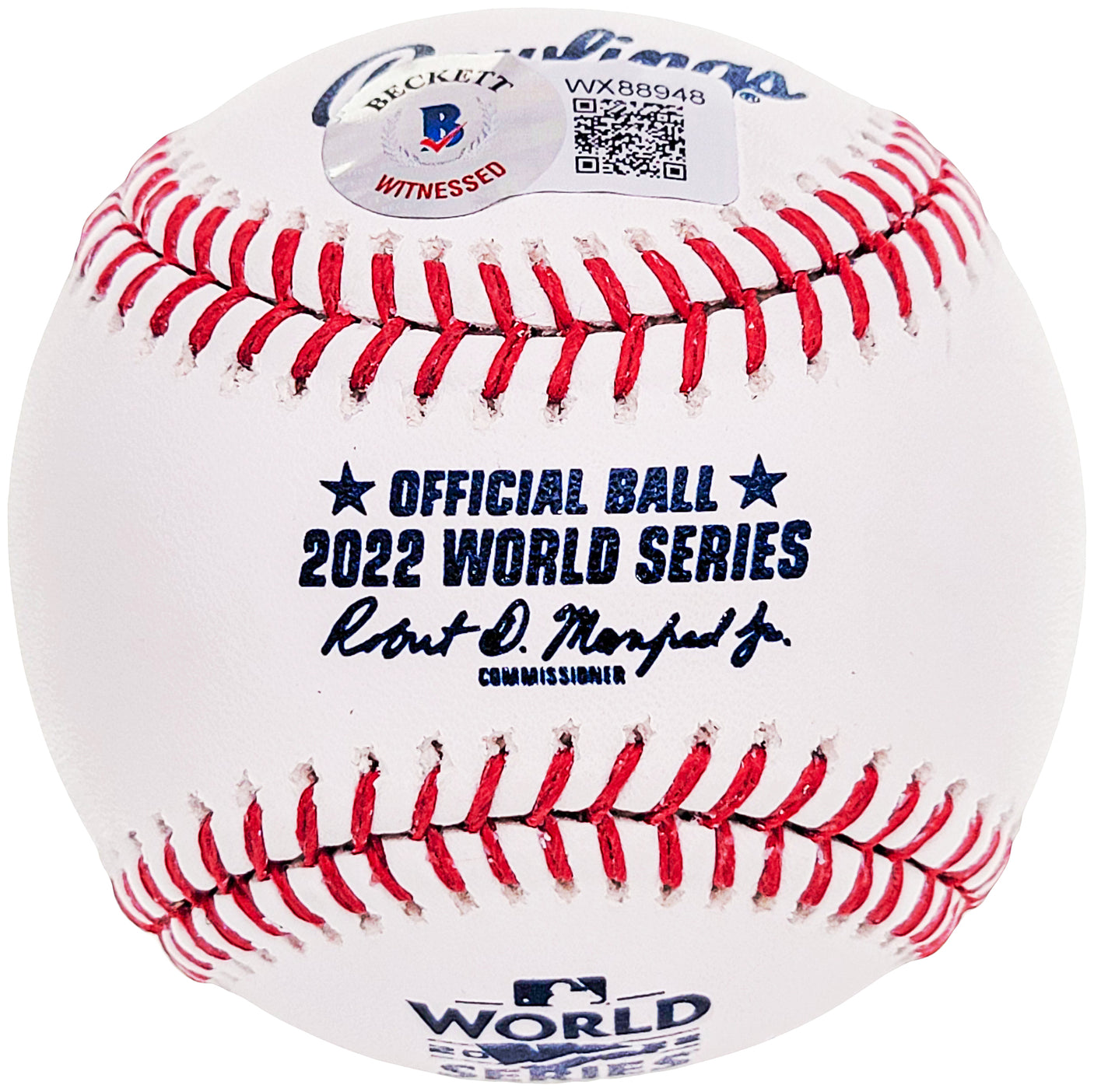 Lance McCullers Jr. Autographed Official 2022 World Series Logo MLB Baseball Houston Astros "22 WS Champs" Beckett BAS Witness Stock #210127
