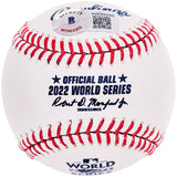 Lance McCullers Jr. Autographed Official 2022 World Series Logo MLB Baseball Houston Astros "22 WS Champs" Beckett BAS Witness Stock #210127