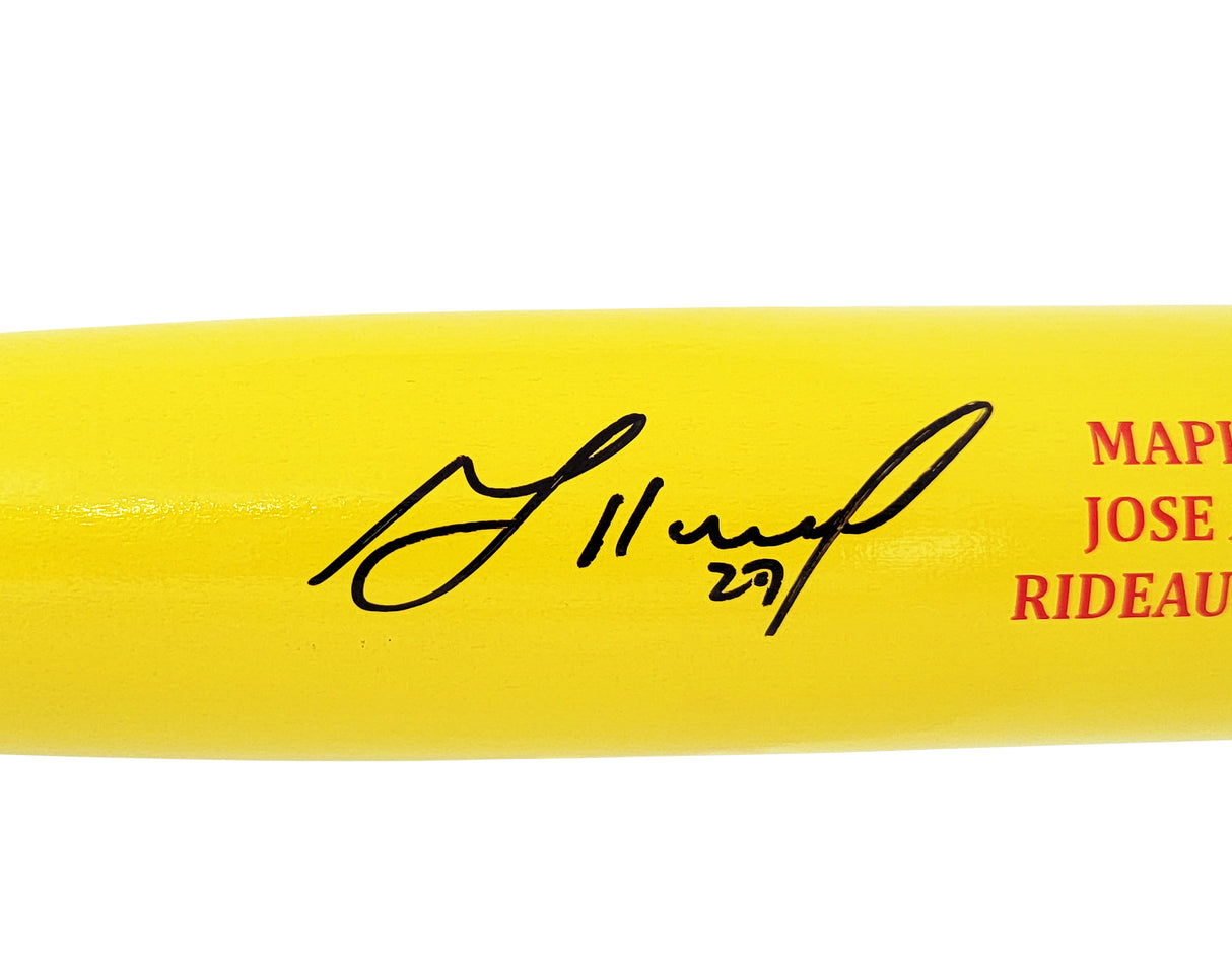 Jose Altuve Autographed Yellow Sam Player Model Bat Houston Astros Beckett BAS Witness Stock #210117