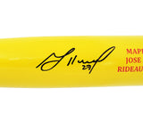 Jose Altuve Autographed Yellow Sam Player Model Bat Houston Astros Beckett BAS Witness Stock #210117
