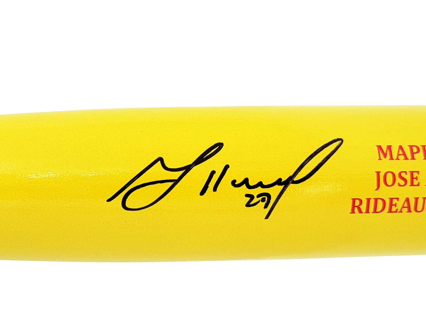 Jose Altuve Autographed Yellow Sam Player Model Bat Houston Astros Beckett BAS Witness Stock #210117