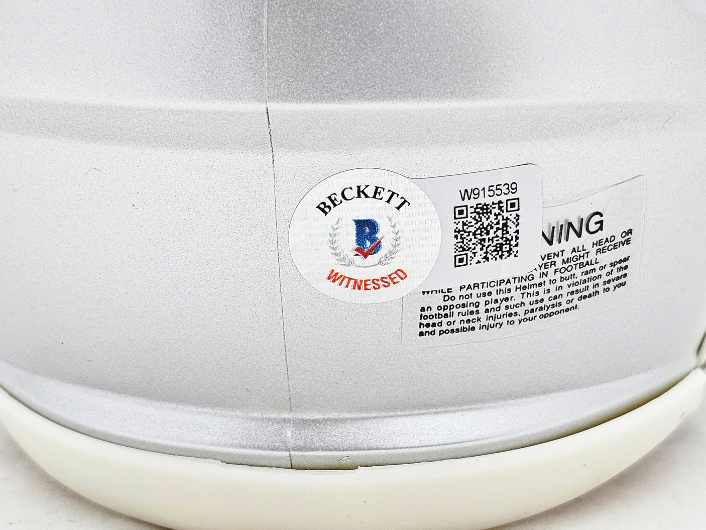 Danny Amendola Autographed New England Patriots Silver Speed Mini Helmet Beckett BAS Witness Stock #221075