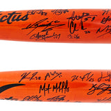 2022 World Series Champion Houston Astros Team Signed Autographed Orange & Silver Victus Yordan Alvarez Pro Reserve Maple Bat With 20 Signatures Including Jose Altuve & Yordan Alvarez Beckett BAS Witness Stock #220888