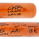 2022 World Series Champion Houston Astros Team Signed Autographed Brown & Silver Victus Jose Altuve Pro Reserve Maple Bat With 20 Signatures Including Jose Altuve & Yordan Alvarez Beckett BAS Witness Stock #220886