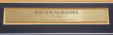 Seattle Supersonics Xavier McDaniel Autographed Framed Green Jersey MCS Holo Stock #209447