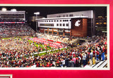Unsigned Framed 12x36 Panoramic Photo Washington State Cougars Storm the Field Stock #235674