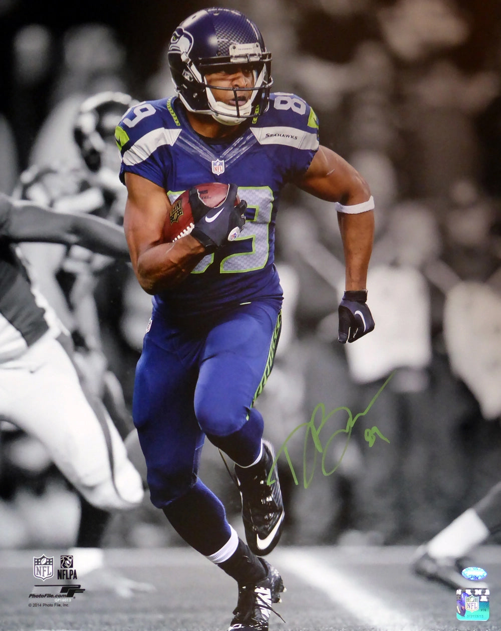 Doug Baldwin Autographed Framed 16x20 Photo Seattle Seahawks MCS Holo Stock #209394