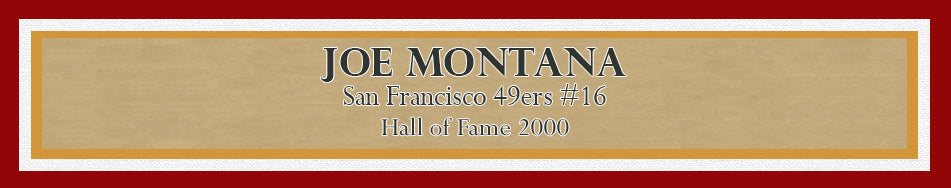 Joe Montana Autographed Framed 16x20 Photo San Francisco 49ers Beckett BAS Stock #209419