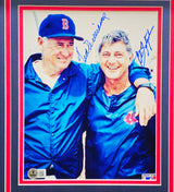 Ted Williams & Carl Yastrzemski Autographed Framed 8x10 Photo Boston Red Sox Beckett BAS #BN16057