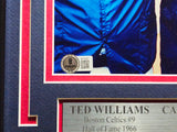 Ted Williams & Carl Yastrzemski Autographed Framed 8x10 Photo Boston Red Sox Beckett BAS #BN16057
