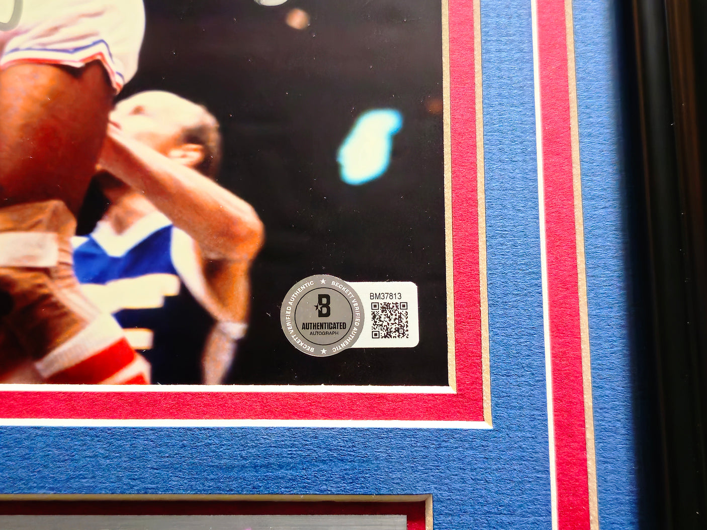 Julius "Dr. J" Erving Autographed Framed 8x10 Photo Philadelphia 76ers Beckett BAS QR #BM37813