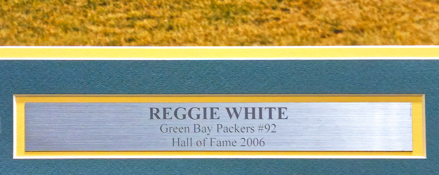 Reggie White Autographed Framed 16x20 Photo Green Bay Packers Beckett BAS #AD43563
