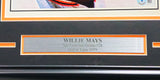 Willie Mays Autographed Framed 12x16 Poster Photo San Francisco Giants Vintage Signature Beckett BAS #AD43459
