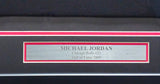Chicago Bulls Michael Jordan Autographed Framed Black Nike Jersey PSA/DNA & UDA Holo #BAG18406