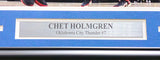 Chet Holmgren Autographed Framed 16x20 Photo Oklahoma City Thunder Beckett BAS Witness #1W125998
