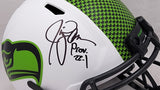 Jim Zorn Autographed Seattle Seahawks Lunar Eclipse White Full Size Replica Speed Helmet MCS Holo Stock #210463