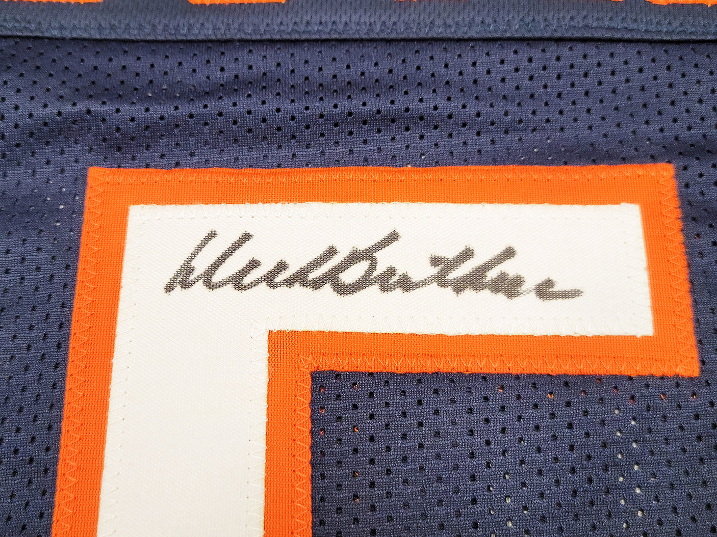Chicago Bears Dick Butkus Autographed Blue Jersey Beckett BAS Stock #210523