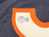 Chicago Bears Dick Butkus Autographed Blue Jersey Beckett BAS Stock #210523