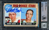 Johnny Bench Autographed 1968 Topps Rookie Card #247 Cincinnati Reds Auto Grade Gem Mint 10 Beckett BAS #14867869
