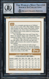Gary Payton Autographed 1990-91 Skybox Rookie Card #365 Seattle Supersonics Auto Grade Gem Mint 10 Beckett BAS #14868874