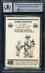 Gary Payton Autographed 1990-91 Smokey The Bear Rookie Card #14 Seattle Supersonics Auto Grade Gem Mint 10 Beckett BAS #14868893
