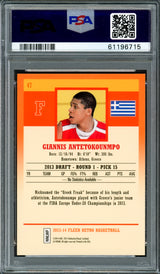 Giannis Antetokounmpo Autographed 2013 Fleer Retro Rookie Card #47 Milwaukee Bucks PSA 8 Auto Grade Gem Mint 10 PSA/DNA #61196715
