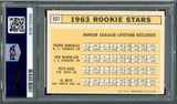 Pete Rose Autographed 1963 Topps Rookie Card #537 Cincinnati Reds PSA 6 Auto Grade Gem Mint 10 "My Rookie Card" PSA/DNA #63679996