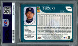 Ichiro Suzuki Autographed 2001 Topps Chrome Traded Rookie Card #T266 Seattle Mariners Auto Grade Mint 9 "01 ROY/MVP" PSA/DNA #60417686