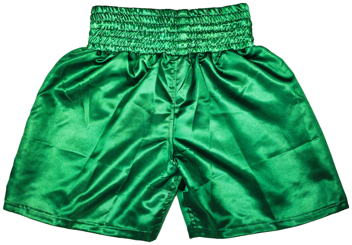 Floyd Mayweather Jr. Autographed Green Boxing Trunks Beckett BAS Witness Stock #221642
