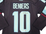 Seattle Kraken Matty Beniers Autographed Blue Adidas Authentic Jersey Size 44 Fanatics Holo Stock #222018