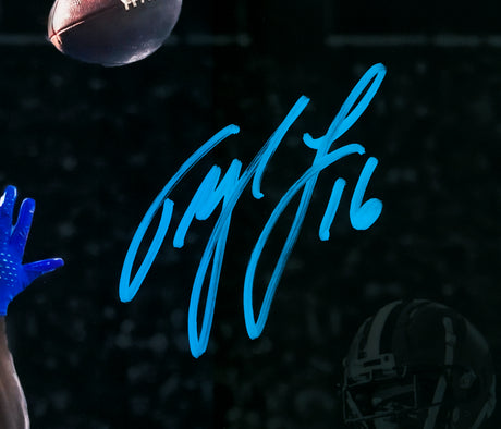 Tyler Lockett Autographed 16x20 Photo Seattle Seahawks Spotlight MCS Holo Stock #222050