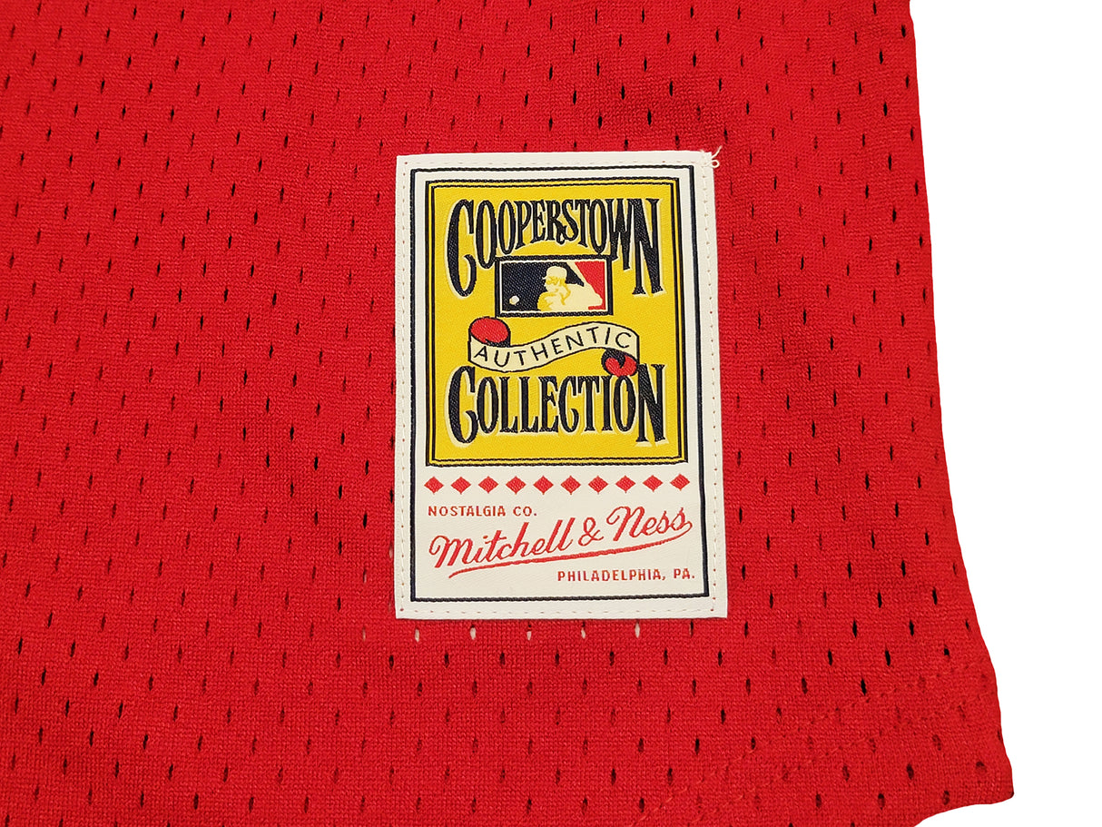 Cincinnati Reds Pete Rose Autographed Red Authentic Mitchell & Ness Cooperstown Authentic Collection Jersey Size L "4256" Beckett BAS Witness Stock #210827