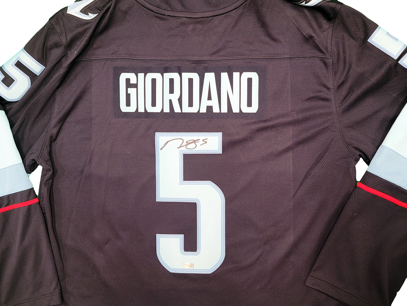 Seattle Kraken Mark Giordano Autographed Navy Fanatics Breakaway Jersey Size XL Inaugural Season & Captain Patch Fanatics Holo Stock #202335