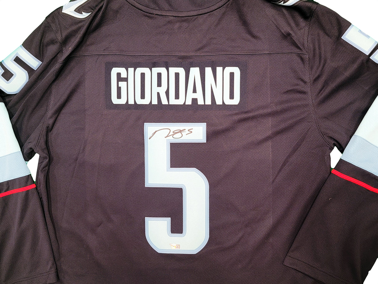 Seattle Kraken Mark Giordano Autographed Navy Fanatics Breakaway Jersey Size XL Inaugural Season & Captain Patch Fanatics Holo Stock #202335