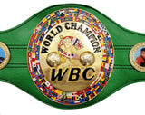 Mike Tyson Autographed Green WBC World Championship Belt Beckett BAS Witness Stock #210831
